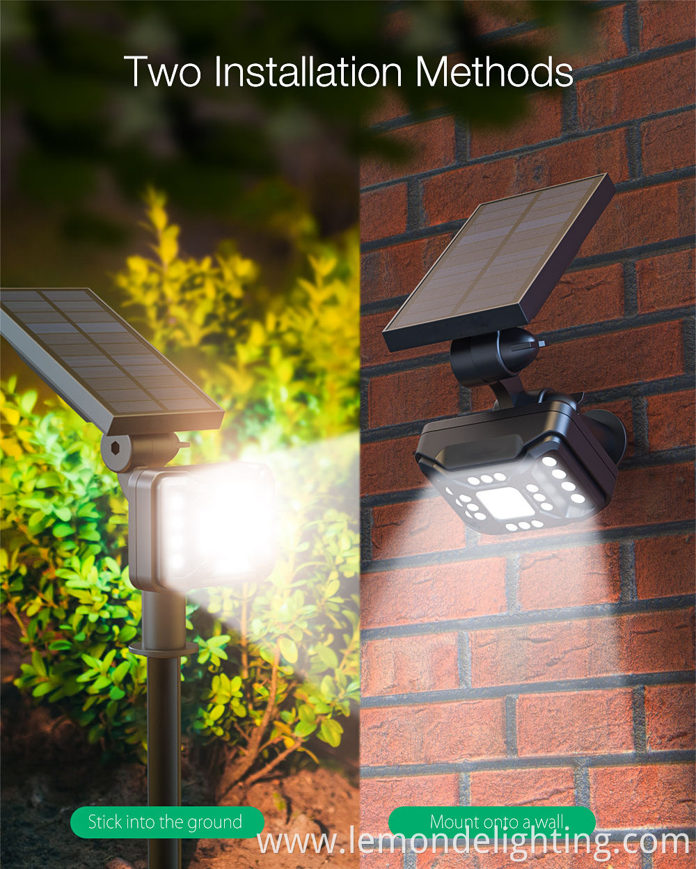 Water-resistant LED solar lights